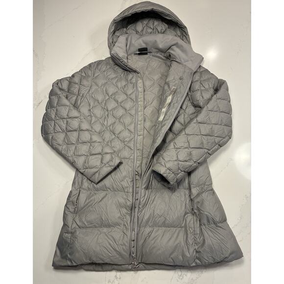 The North Face Women's Tyndall 550 Down Gray Jacket Puffer Quilt Size M NWOT - Picture 4 of 15